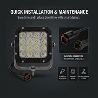 Luz LED para Excavadora Hitachi ZX200 ZX300 ZX350 ZX470, Lámpara de Trabajo para Maquinaria Pesada de Minería, IP69K