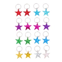 Y2k plastique paillettes étoile à cinq branches pendentif anneau de cheveux accessoires perruque Reggae Dreadlocks décoratif étoile pince à cheveux pour les femmes