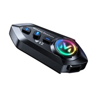 Auriculares para Casco de Motocicleta Y12, Sistema de Audio para Conducir con Altavoz de Bajos de 40 mm, Auriculares para Casco de Bicicleta y Bicicleta Eléctrica con Resistencia al Agua IP56