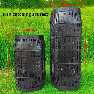 Nouveau <span class=keywords><strong>panier</strong></span> de pêche épaissi à 8 ou 6 trous, filet de pêche en plastique pour anguilles, loches et écrevisses - Product Image 5