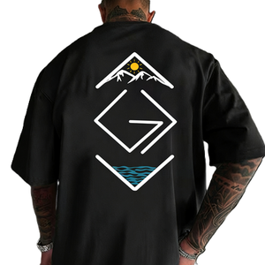 Dio è più grande delle altezze <span class=keywords><strong>e</strong></span> delle basurezze, maglietta con simbolo cristiano, t-shirt oversize in cotone a maniche corte, streetwear, top casual - Product Image 6