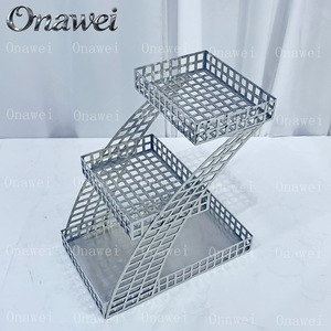 Exhibidor de Alimentos de Acero Inoxidable de Varias Capas para <span class=keywords><strong>Buffet</strong></span>, Decoración de Bodas, Soporte para Pasteles y Almacenamiento de Pan para Hoteles Onawei Sweet <span class=keywords><strong>Buffet</strong></span> - Product Image 5