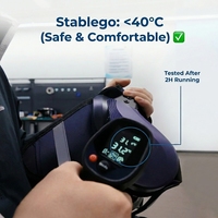 Exosquelette robot en alliage d'aluminium et fibre de carbone léger, rechargeable, pliable, étanche, aide à la randonnée - Respectueux de l'environnement