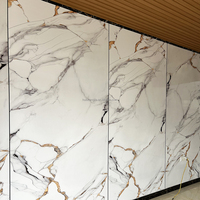 Panneau mural en PVC imitation marbre, feuille de marbre UV, panneau mural en PVC imitation marbre pour la décoration murale