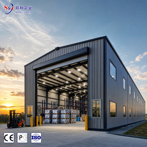 Bâtiment d'entrepôt <span class=keywords><strong>en</strong></span> acier préfabriqué à assemblage rapide pour centre logistique, structure d'entrepôt <span class=keywords><strong>en</strong></span> acier préfabriqué <span class=keywords><strong>sur</strong></span> <span class=keywords><strong>mesure</strong></span> - Product Image 1