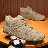Chaussures décontractées d'automne pour hommes, en cuir de haute qualité, imperméables, antidérapantes, résistantes à l'usure, pour le travail, le sport, la randonnée, avec doublure épaisse