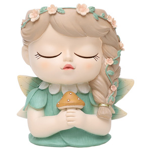 Criativo Modern Fairy Girl Resina Flower <span class=keywords><strong>Pot</strong></span>, adequado para pequenos vasos de plantio de flores, ideal para meninas bonitos usar - Product Image 5