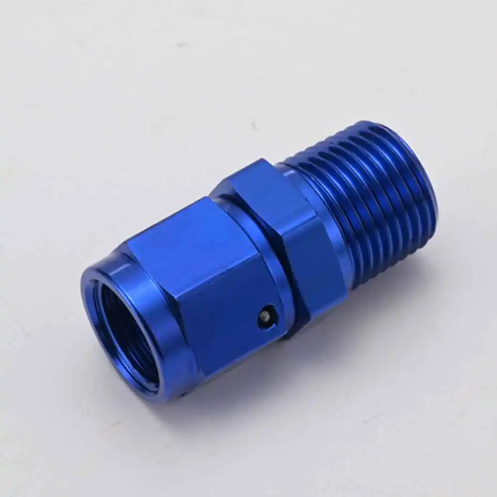 AUTOFAB10PCS/PACK -6AN Female To 1/4NPT 1/8NPT 1/2NPT 3/8NPT Male Swivel Straight Adapter Fitting Aluminum Fuel Hose Fitting