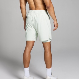 Short de gymnastique d'été à cordon personnalisé pour l'exercice quotidien de la course à pied short de gymnastique décontracté avec doublure de compression entrejambe sans doublure - Product Image 2