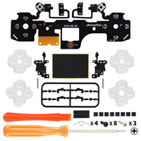 EXtremeRate pour manette PS5 BDM-040/BDM-050/060 Kit complet de boutons à clic V2, boutons d'épaule, de face et D-pad