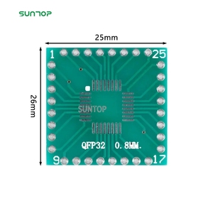 Tấm Kiểm Tra IC Chân DIP SMD Sang <span class=keywords><strong>DIP32</strong></span> OEM/ODM Ổ Cắm Pitch 0.8Mm Bộ Chuyển Đổi Bảng Mạch <span class=keywords><strong>PCB</strong></span> TQFP32 - Product Image 5