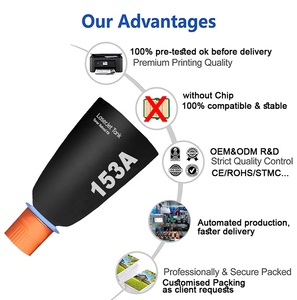 Cartouche D'encre 153A Compatible for HP 153X Toner <b>Cartridge</b> W1530A W1540A W1580A W1530X W1540X 158A 154A Laser Printer Toner - Product Image 2