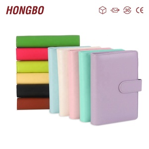 Mini agenda d'économie d'argent de poche A6 personnalisé 6 anneaux 12 enveloppes d'argent 13 couleurs boîte d'agenda d'affaires en spirale prêt à cueillir - Product Image 1
