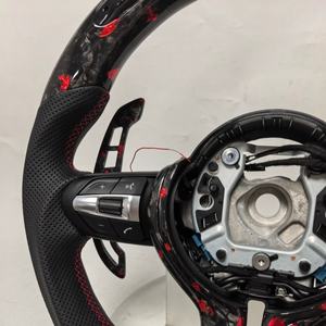 Volante de Fibra de Carbono Forjado Compatible con <span class=keywords><strong>BMW</strong></span> F22 F87 F06 F35 F32 F01 F02 F80 F90 F36 F30 F10 F20 F10 E70 E90 - Product Image 3