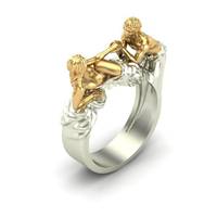 Bague en or 14 carats en forme humaine, design personnalisé, 2 grammes d'or, prix