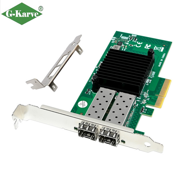 Factory Price Intel X520-DA2 PCIe X4 Dual Port 10G SFP+ Fiber Server Network Card for High-Density Server Racks