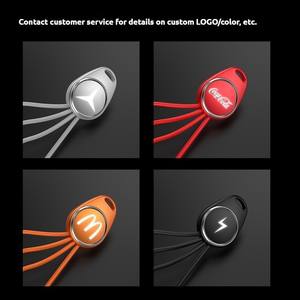 <span class=keywords><strong>C</strong></span>âble de données porte-clés <span class=keywords><strong>3</strong></span>-en-1 compatible avec Type-<span class=keywords><strong>C</strong></span>/Micro <span class=keywords><strong>USB</strong></span>/<span class=keywords><strong>Lightning</strong></span> pour la charge de téléphones mobiles, boîte cadeau avec logo personnalisé - Product Image 3