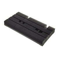 Fabricant chinois de grands dissipateurs thermiques à ailettes rainurées, dissipateur thermique à ailettes collées 500 Watts pour LED, dissipateur thermique personnalisé, grand dissipateur thermique