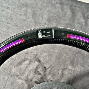 Volante Deportivo de Fibra de Carbono Modificado para Audi A3 A4 A5 S3 S4 RS3 RS5 Q5 TT A6 B8 C7 Q5 Q7 con LED y Gamuza - Product Image 4