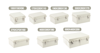 Boîtier de commande électrique étanche IP68 en plastique ABS B&J, dimensions 300x200x170 mm, boîtes de jonction UL94-V0