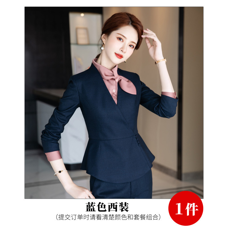 Blue single suit