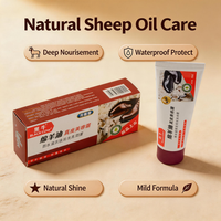 Crema de belleza para cuero con aceite de oveja Black Bull 70G, anti-grietas, previene el agrietamiento del cuero en invierno.
