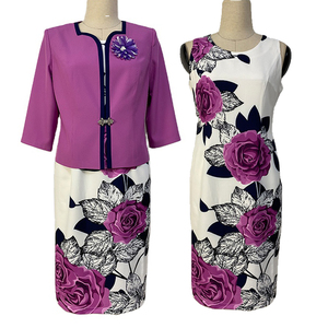 Ensembles de vêtements en mousseline de soie pour femmes grandes tailles, style turc, anti-rides, ensemble short et robe - Product Image 4