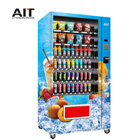 Distributeur commercial de boissons et de collations Distributeur automatique sans pilote de jetons de pièces et de codes QR avec fonction SDK