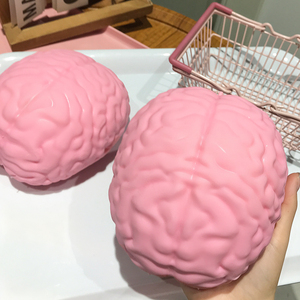 Nouvel Arrivage : Jouet Créatif Anti-Stress en TPR en Forme d'Organes Cérébraux, Balle à Presser pour Enfants, Jouet Sensoriel Squishy d'Halloween - Product Image 1