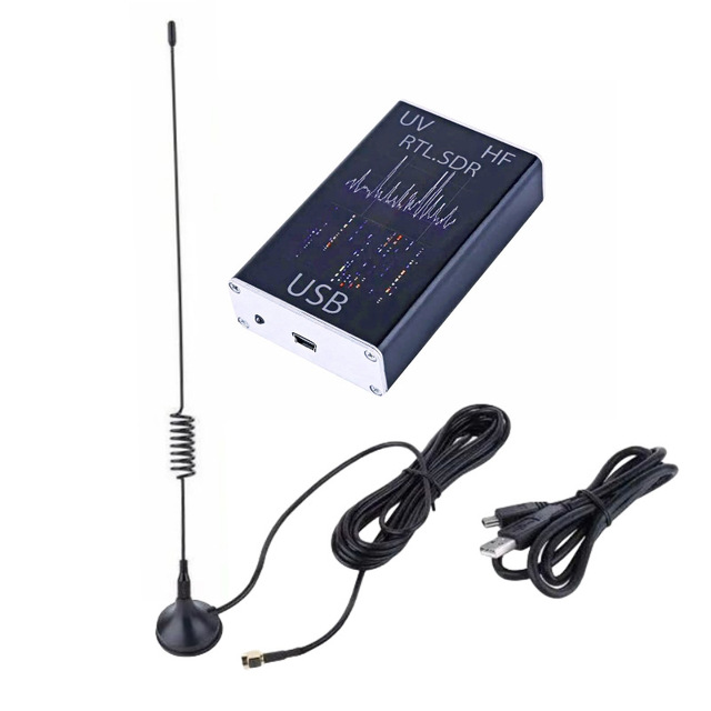 All-band software radio RTL-SDR RTL2832U+R820T2 Receiver Aviation shortwave broadband