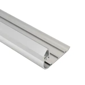 6063发光二极管铝型材通道高质量用于条形灯干墙发光二极管铝型材通道