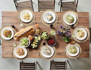 Wholesale Jute Natural Braided <strong>Placemats</strong> Custom <strong>Placemats</strong> Round Jute <strong>Placemat</strong> With Lace <strong>for</strong> <strong>Table</strong> Decoration - Product Image 6