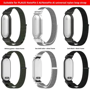 Compatible PLAUD Notepin S Ai Magic Tape Bracelet en alliage de zinc avec breloque Bracelet de montre Crochet Boucle Fermoir Taille unique pour tous les sports - Product Image 2