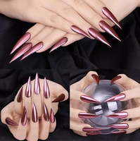 Nail Factory CY-215 Nail Gel Flake 2 en 1 Top & Base Coat Forte adhérence 15ml Poudre miroir Top Coat