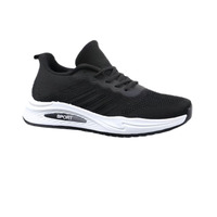 Chaussures de course pour hommes en PVC à semelle souple et respirante, à lacets, en maille Fly Knit, fabrication chinoise bon marché, vente en gros, printemps, automne, été