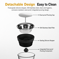 Carafe en verre borosilicate résistant à la chaleur avec couvercle hermétique sans BPA, pichet à eau transparent, pichet à boissons, hôtel, restaurant, OEM personnalisé