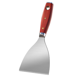 Niu Xiang Stainless Steel Putty Knife 4.0 Mm Thick Straight Blade Beech Handle For Masonry And Woodworking - Product Image 5