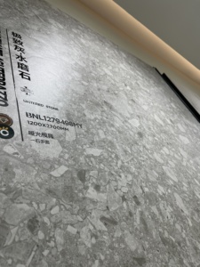 Lớn 1200x2700mm thiêu kết <span class=keywords><strong>Slate</strong></span> da men màu xám gạch terrazzo chịu mài mòn khách sạn biệt thự gạch lát sàn cho phòng ngủ hội trường mới - Product Image 2
