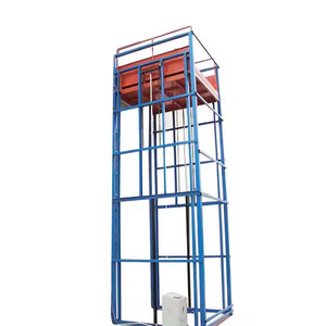 CE 4-8m kargo hidrolik lift elektrik rel panduan kargo kecil Lift kargo gudang vertikal - Product Image 5