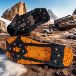 Nuevo Calzado con Clavos de Nieve de Goma Ligero Unisex 2024, Patines de Invierno para Correr, Clavos de Hielo Retráctiles Antideslizantes, Garras de Patinaje Fáciles de Usar - Product Image 1