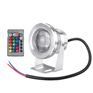 Projecteur LED COB IP68 pour <span class=keywords><strong>piscine</strong></span>, jardin, fontaine, éclairage paysager, DC 12V RGB multicolore avec télécommande - Product Image 1