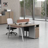Bureau en bois pour 4 à 6 personnes, postes de travail en îlot, fournisseurs chinois de produits de bureau