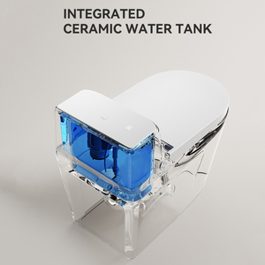 Salle de bain électrique moderne haut de gamme <span class=keywords><strong>WC</strong></span> chasse automatique cuvette de toilette intelligente toilette intelligente avec réservoir de préoccupation - Product Image 4