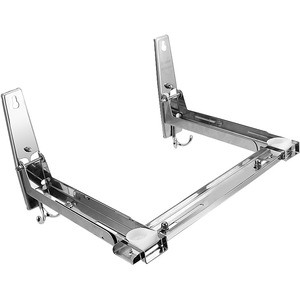 Estante de almacenamiento de acero inoxidable EE133 para <span class=keywords><strong>microondas</strong></span>, anaquel ajustable para horno de cocina, con gancho plegable y telescópico - Product Image 5