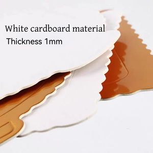 Mini planches à gâteaux dorées rondes carrées Base de Cupcake assiettes en papier cercle planche à Dessert pour gâteau bricolage cuisson fête mariage anniversaire - Product Image 4