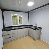 Casa contenedor plegable de doble ala, casa prefabricada expandible, casa portátil para vivienda familiar