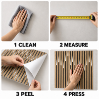 Papier peint auto-adhésif à motif de lattes de bois clair de 1 mm, feuilles IXPE de 1,2x3 m pour les murs décoratifs des chambres d'hôtel