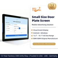 Layar Digital Signage 15.6" untuk Pemesanan Ruangan, Pemasangan di Dinding, Pilihan Sistem Android/Windows, Tanda Pintu Kantor, POE, Pabrik OEM