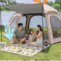 Tente de camping imperméable et résistante au vent, portable, à montage rapide, pour la randonnée, le camping, les voyages en famille