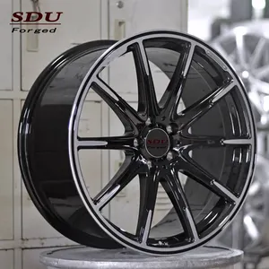 Roda Pelek Tempa untuk Mobil, Pelek Roda Kustom Aluminium 5X130 Inci 5X112 21 Pelek 22 Inci